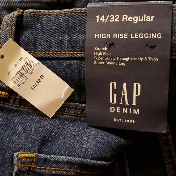 New GAP High Rise Legging Jeans - Picture 4 of 6